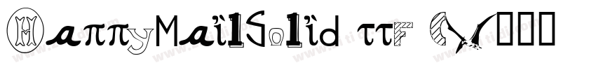 HappyMailSolid ttf (字体转换